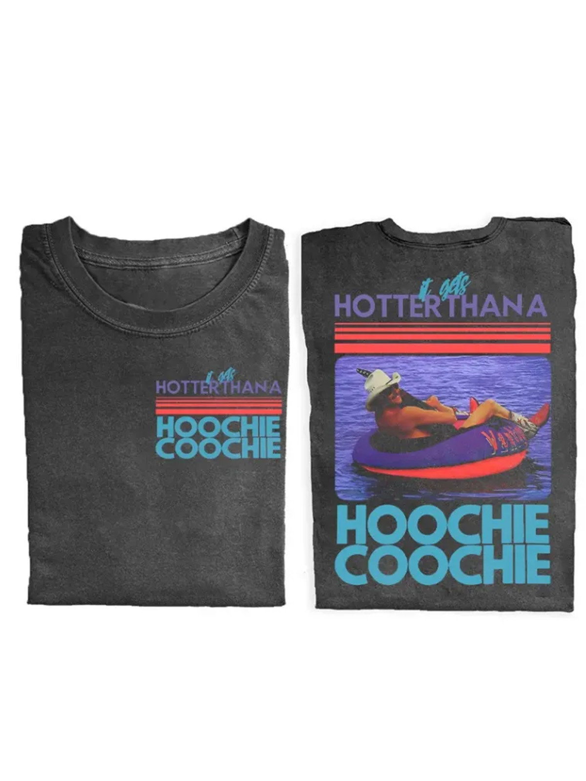Hotter Than A Hoochie Coochie Cotton Short-sleeve T-shirt