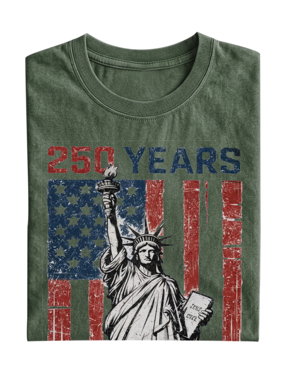 Us 250th Anniversary Statue Of Liberty Cotton T-shirt