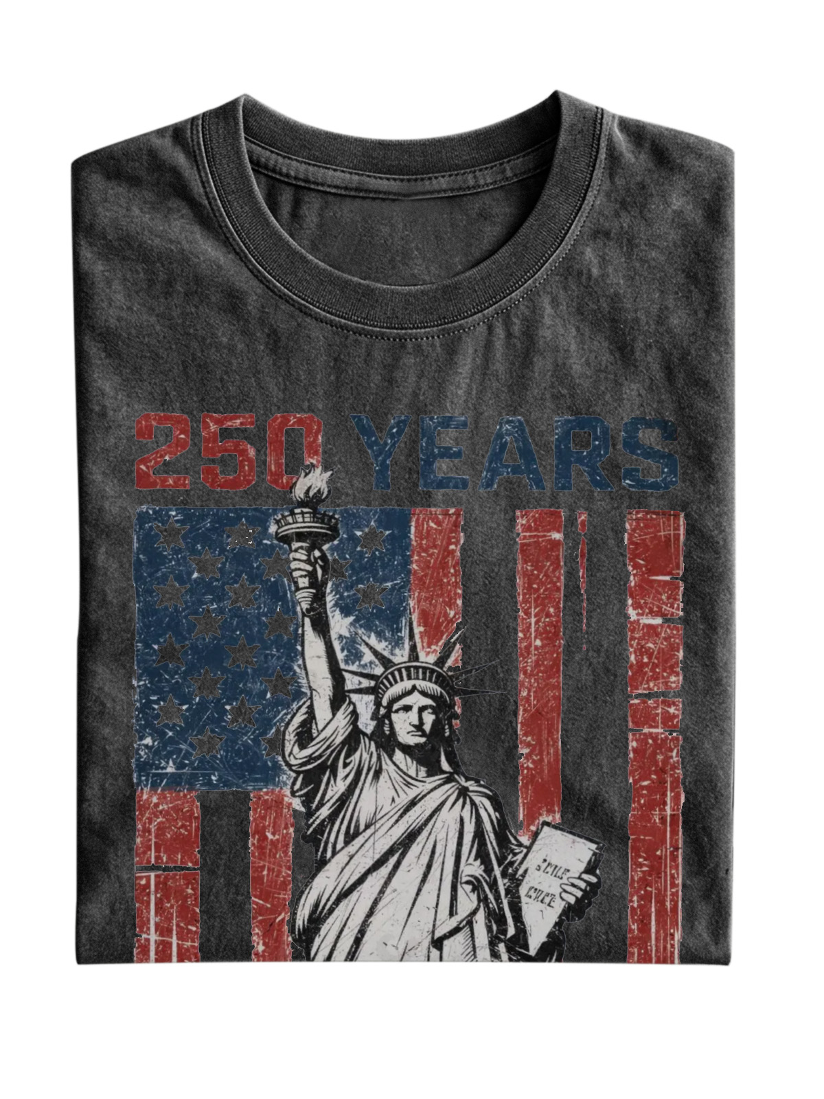 Us 250th Anniversary Statue Of Liberty Cotton T-shirt