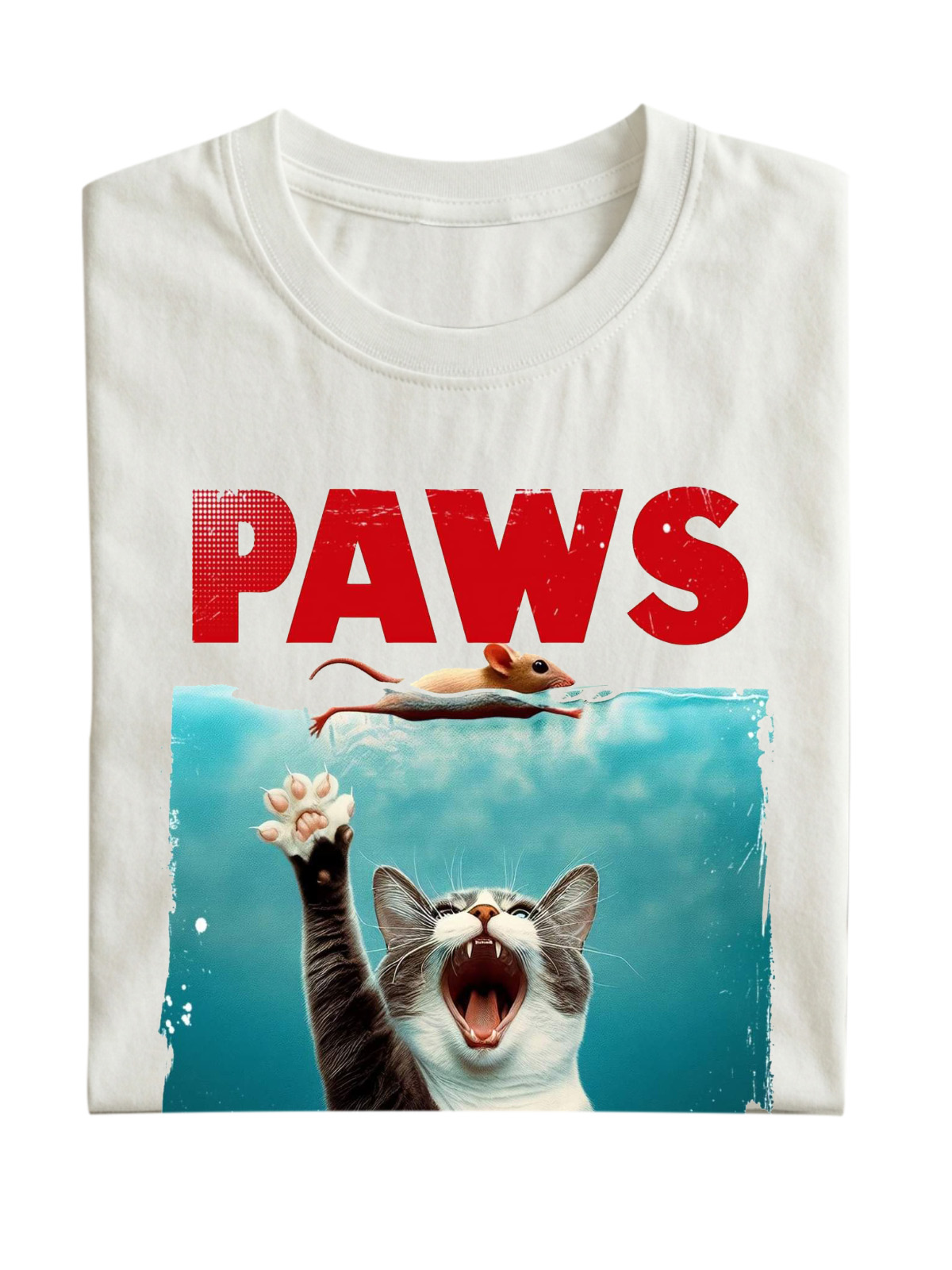 Fun "Cat Paws" Cotton T-shirt