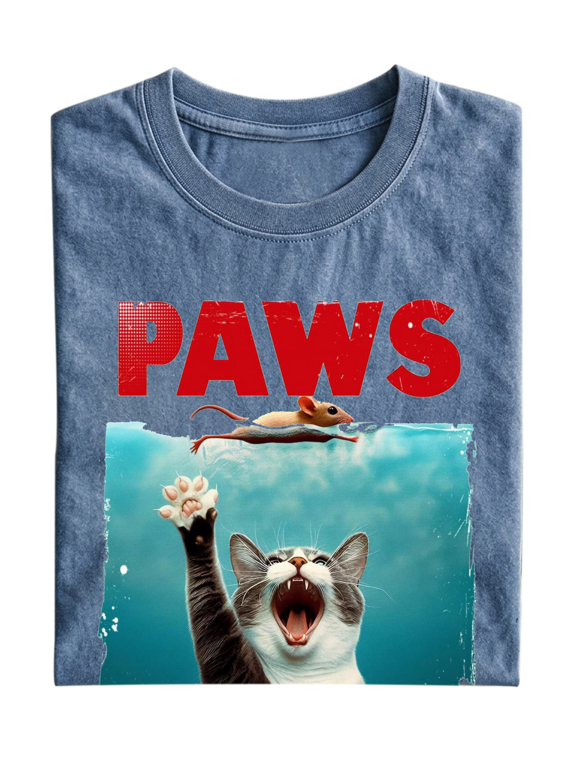 Fun "Cat Paws" Cotton T-shirt