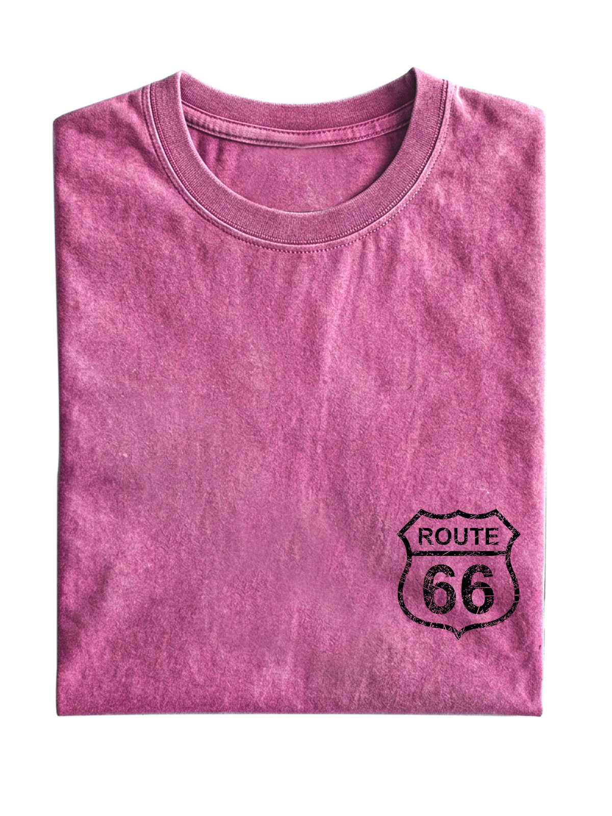 Vintage Route 66 Cotton Short Sleeve T-shirt