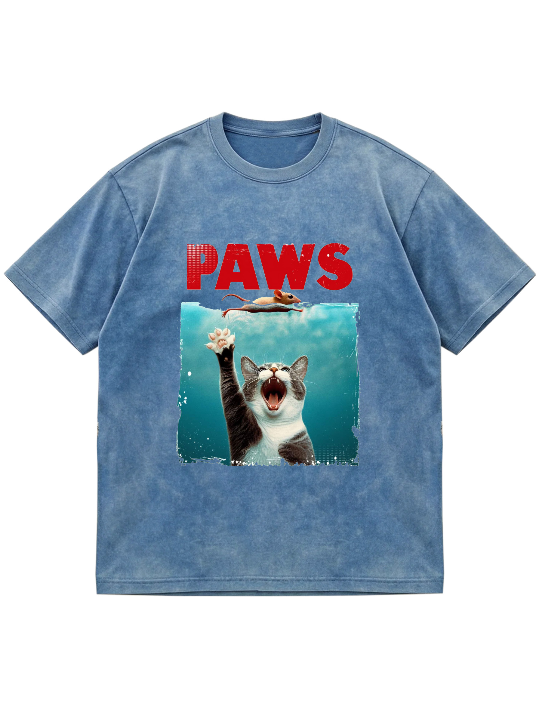 Fun "Cat Paws" Cotton T-shirt