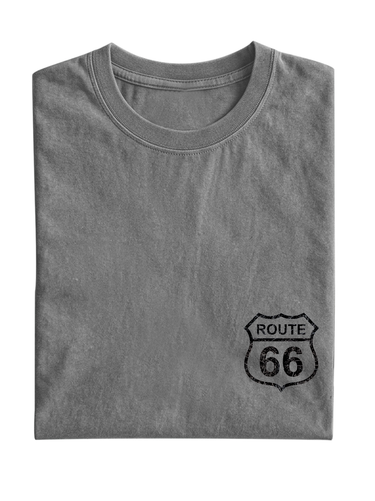 Vintage Route 66 Cotton Short Sleeve T-shirt