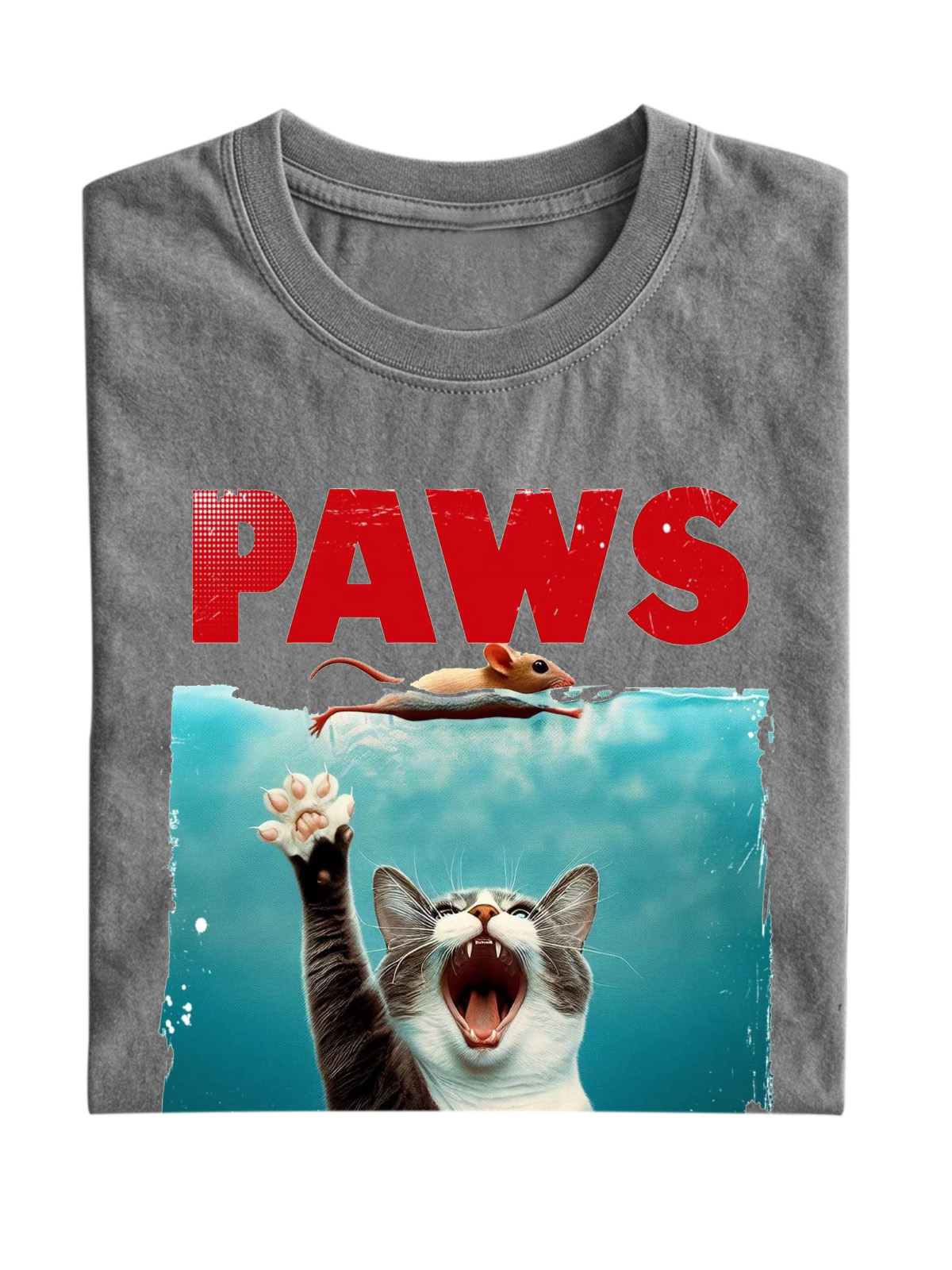 Fun "Cat Paws" Cotton T-shirt
