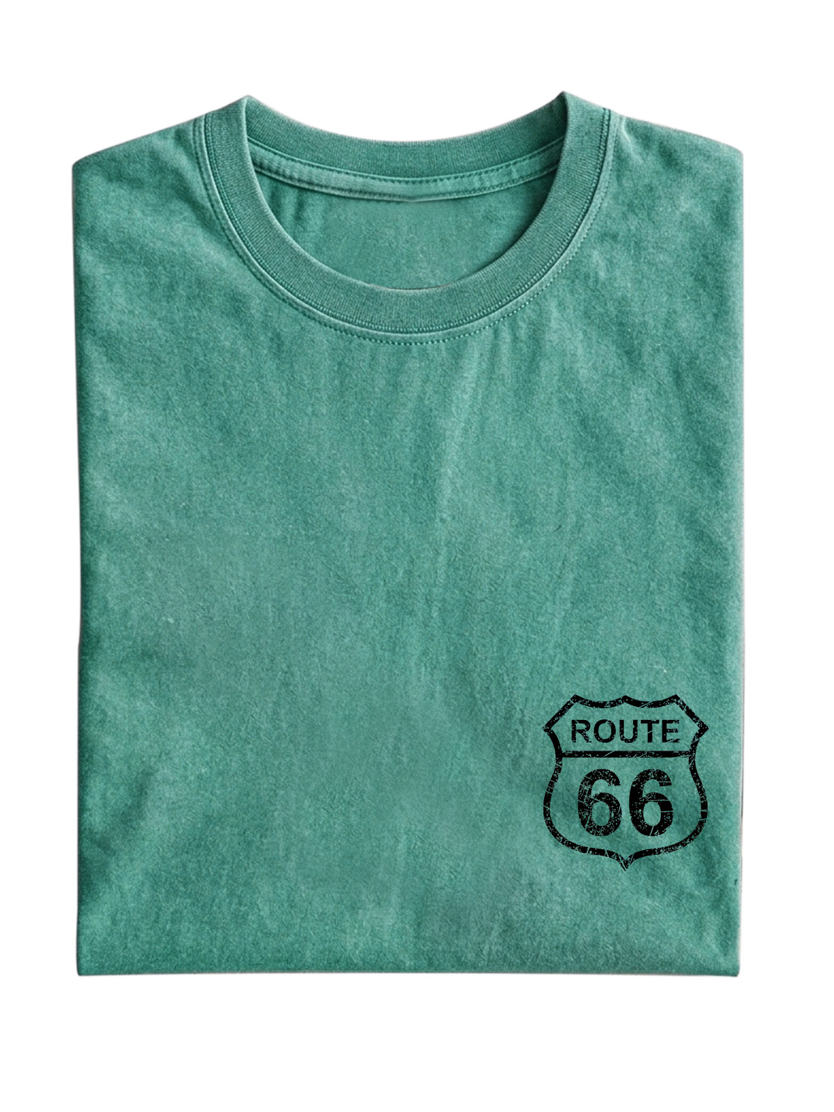 Vintage Route 66 Cotton Short Sleeve T-shirt