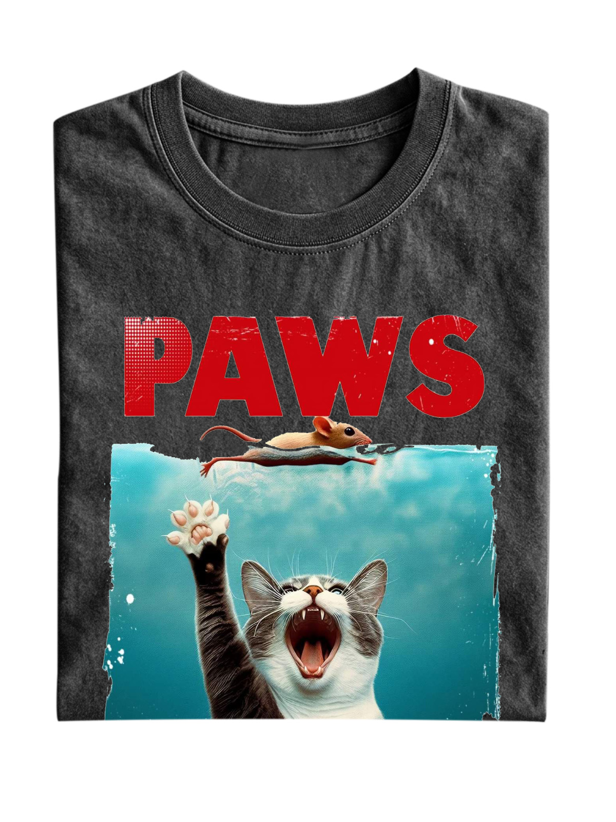 Fun "Cat Paws" Cotton T-shirt