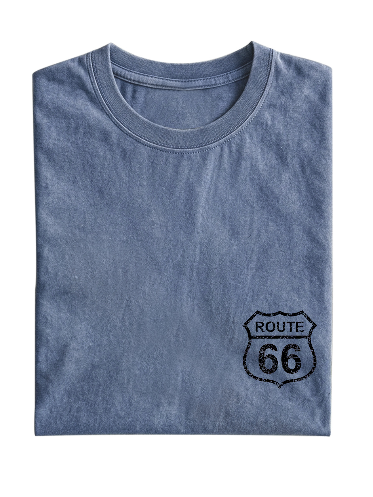 Vintage Route 66 Cotton Short Sleeve T-shirt