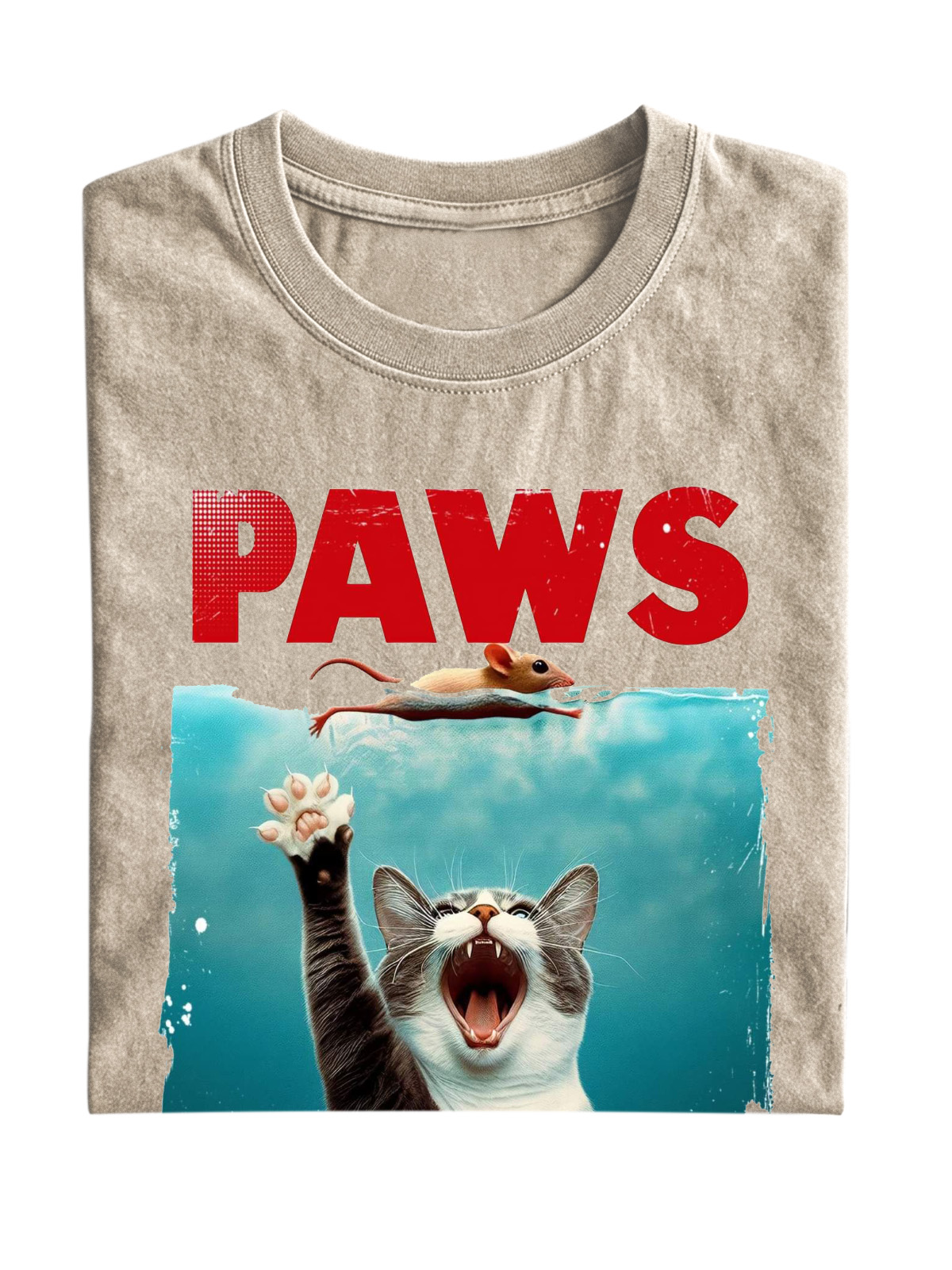 Fun "Cat Paws" Cotton T-shirt