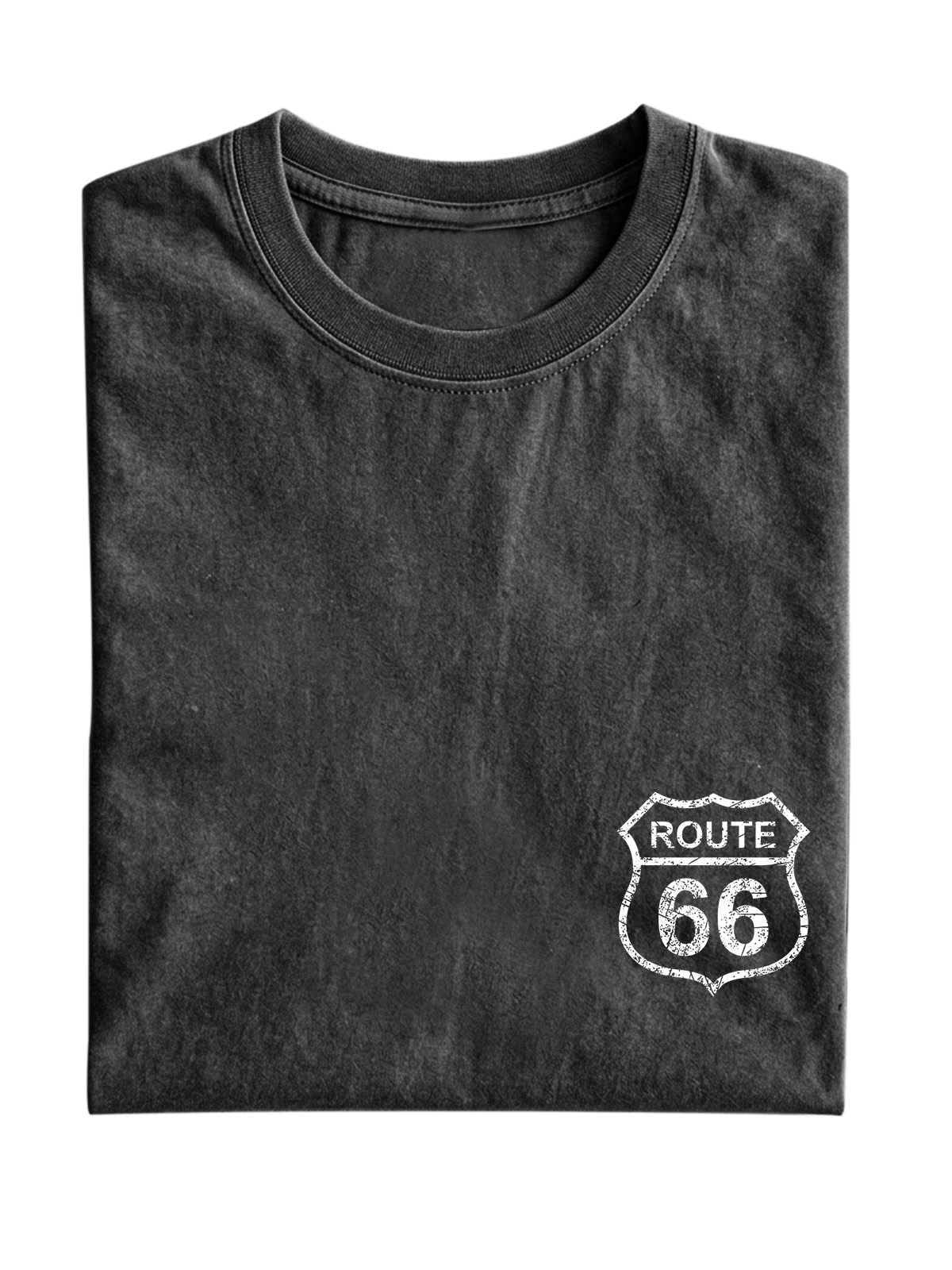 Vintage Route 66 Cotton Short Sleeve T-shirt