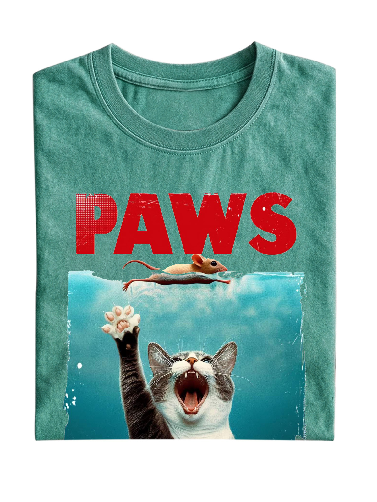 Fun "Cat Paws" Cotton T-shirt