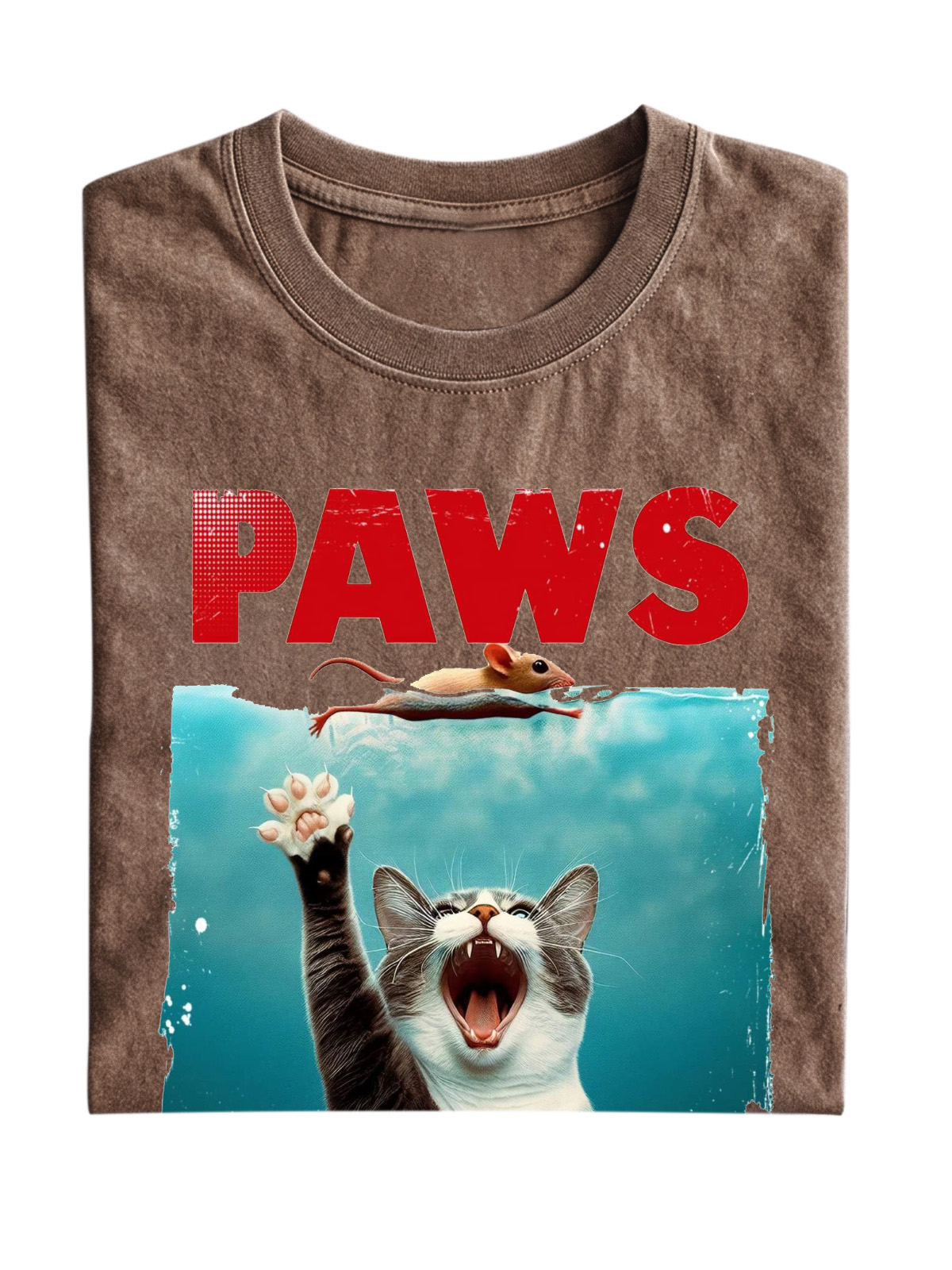 Fun "Cat Paws" Cotton T-shirt