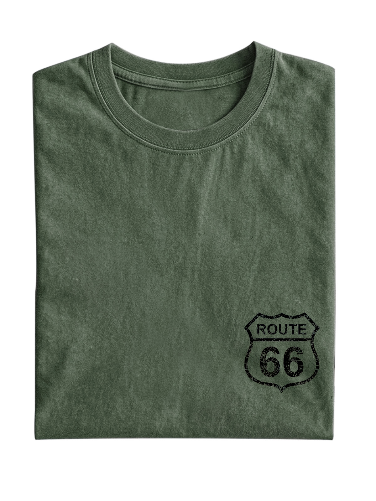 Vintage Route 66 Cotton Short Sleeve T-shirt