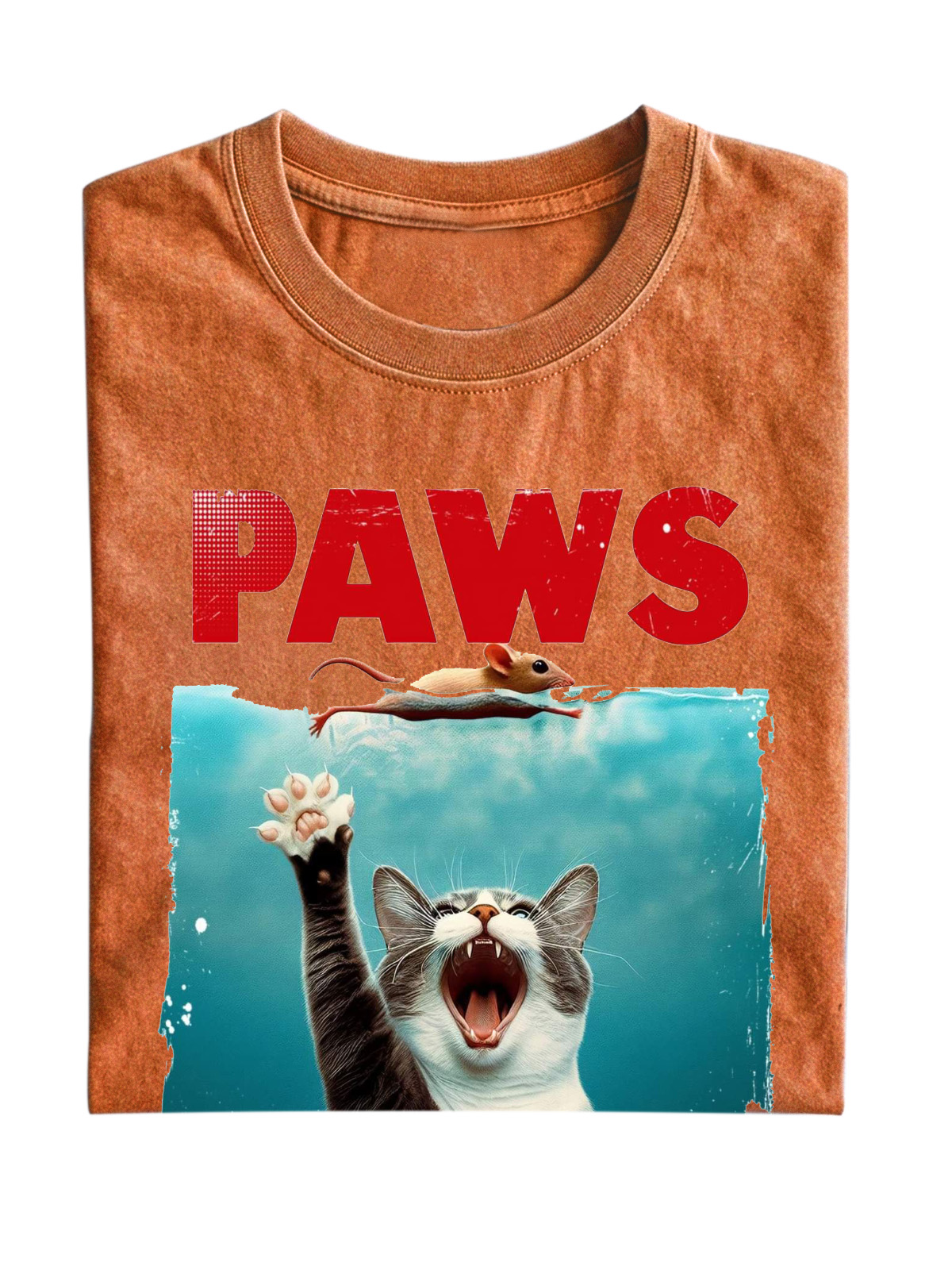 Fun "Cat Paws" Cotton T-shirt