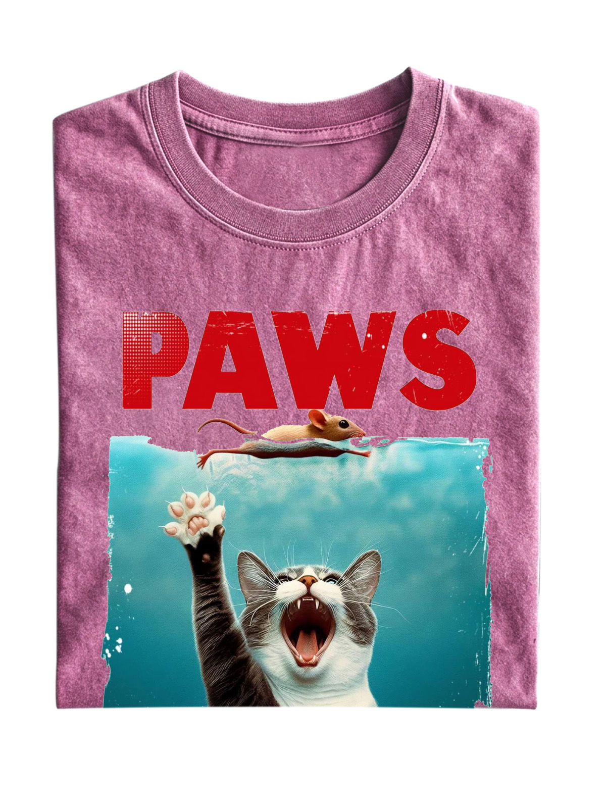 Fun "Cat Paws" Cotton T-shirt