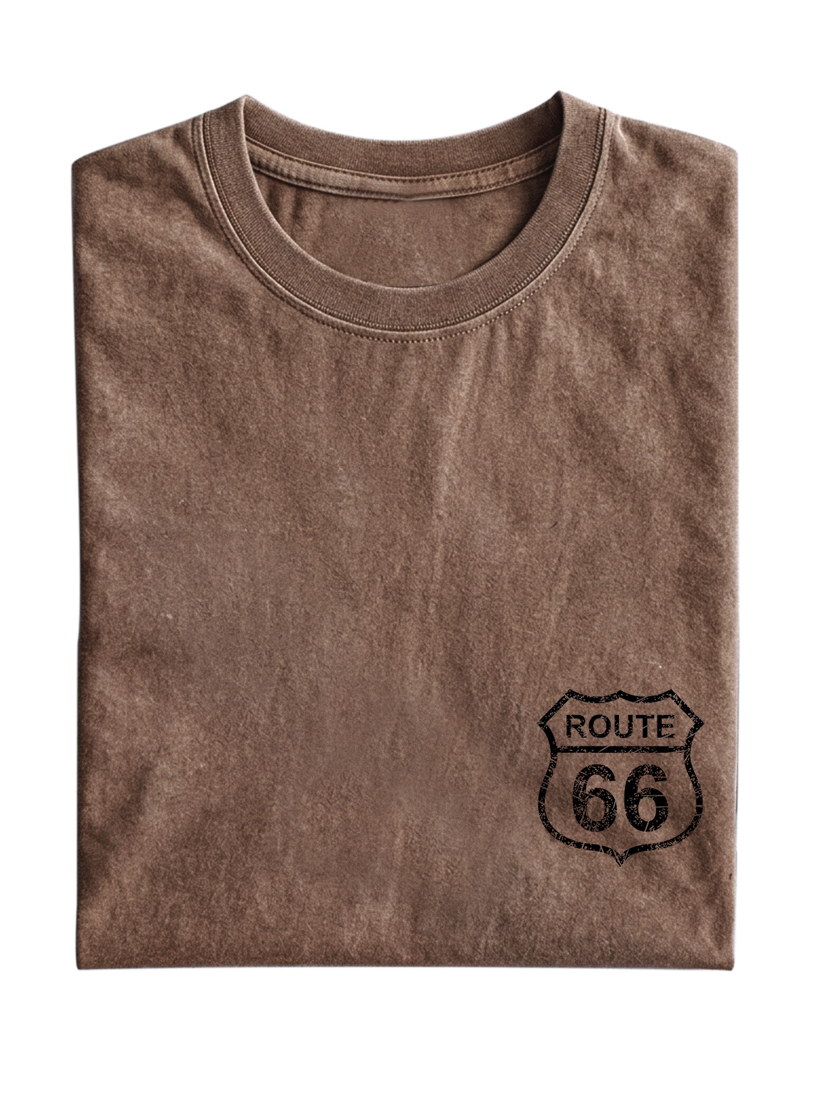 Vintage Route 66 Cotton Short Sleeve T-shirt