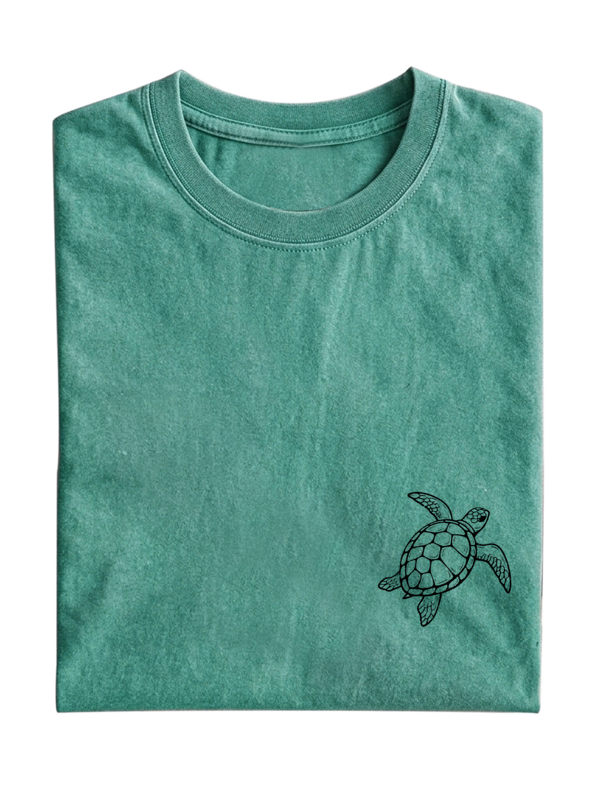 Daily Casual Turtle Cotton Short Sleeve T-shirt