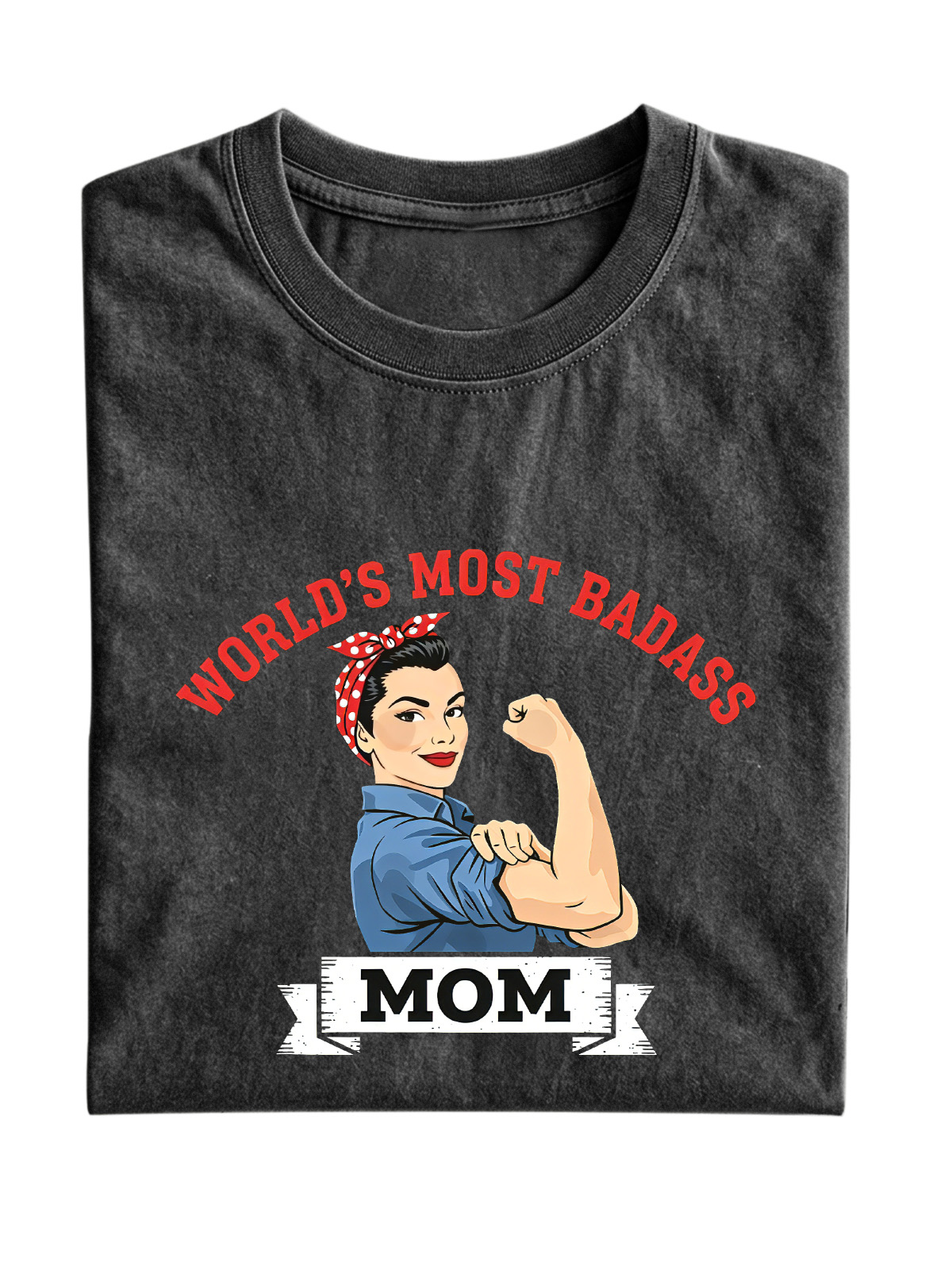 World's Most Badass Mom Cotton Short-sleeve T-shirt