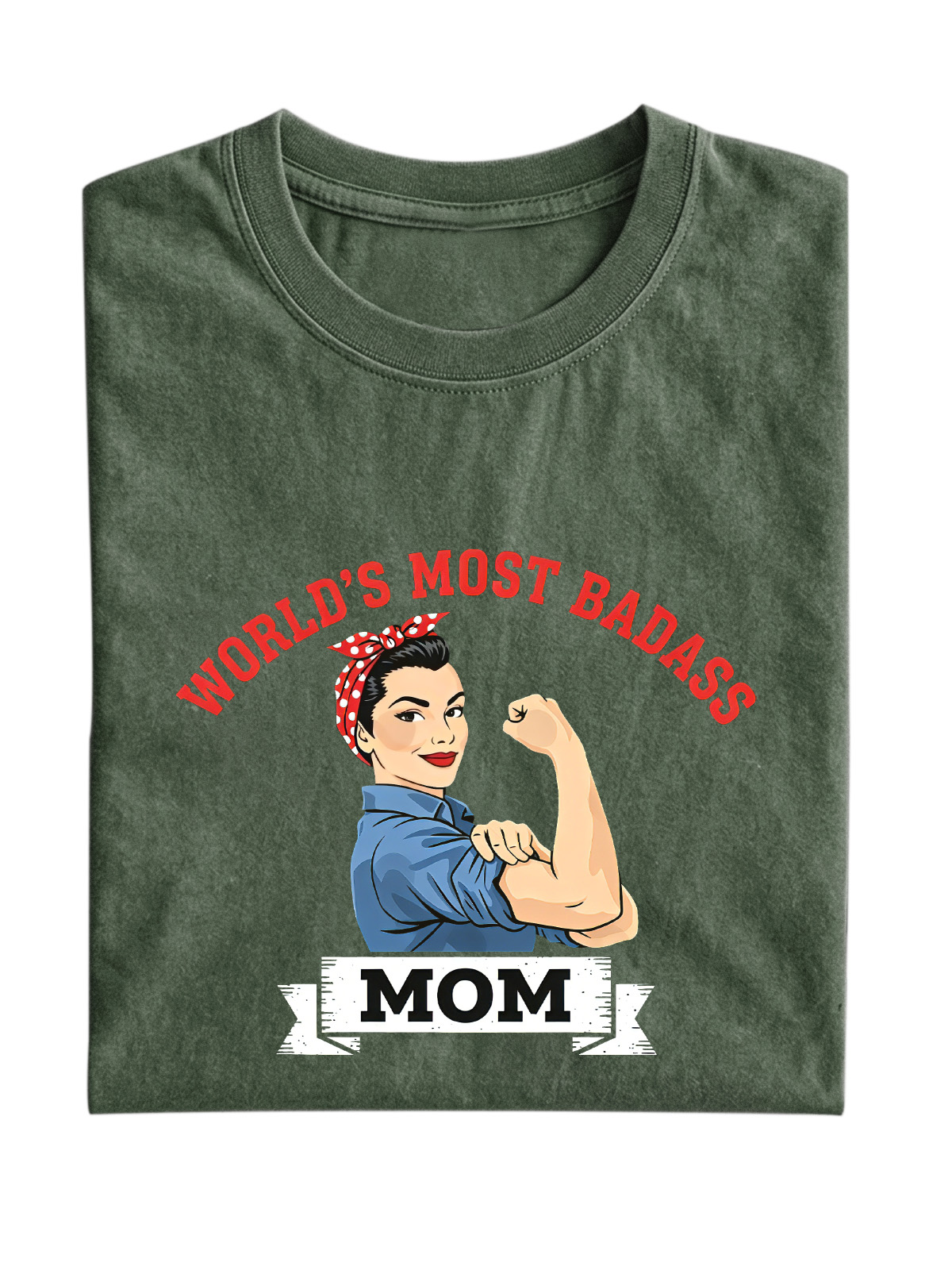 World's Most Badass Mom Cotton Short-sleeve T-shirt