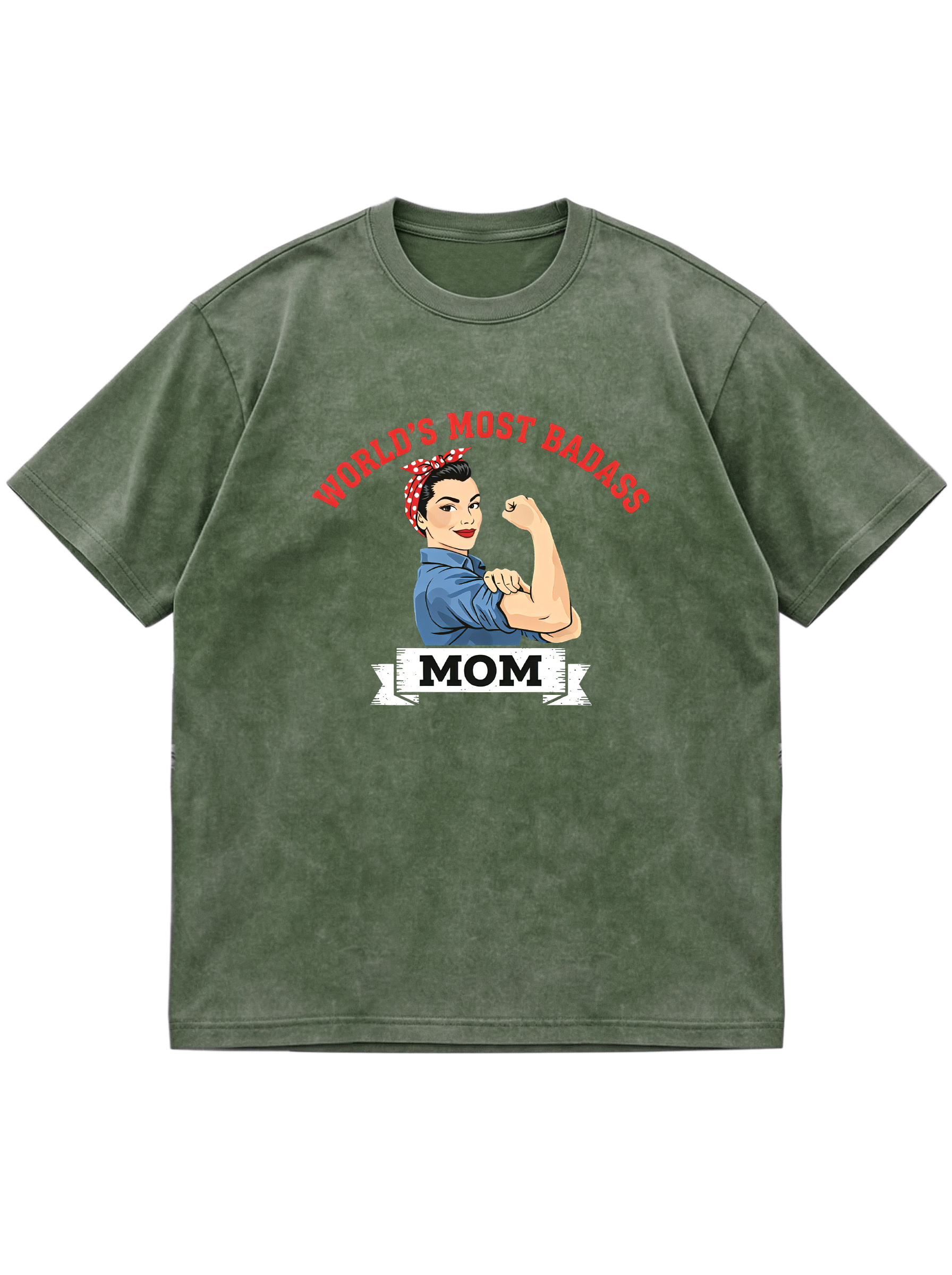 World's Most Badass Mom Cotton Short-sleeve T-shirt