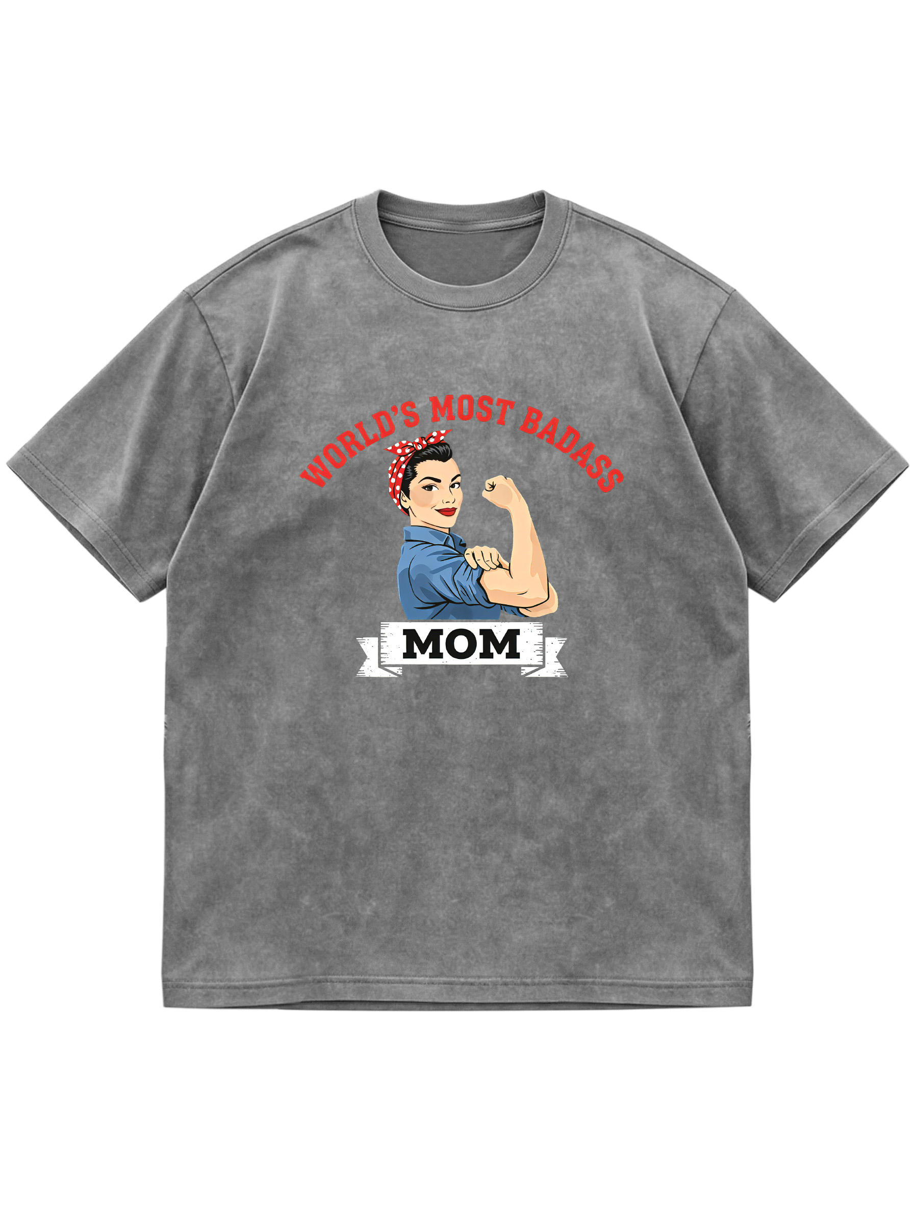 World's Most Badass Mom Cotton Short-sleeve T-shirt