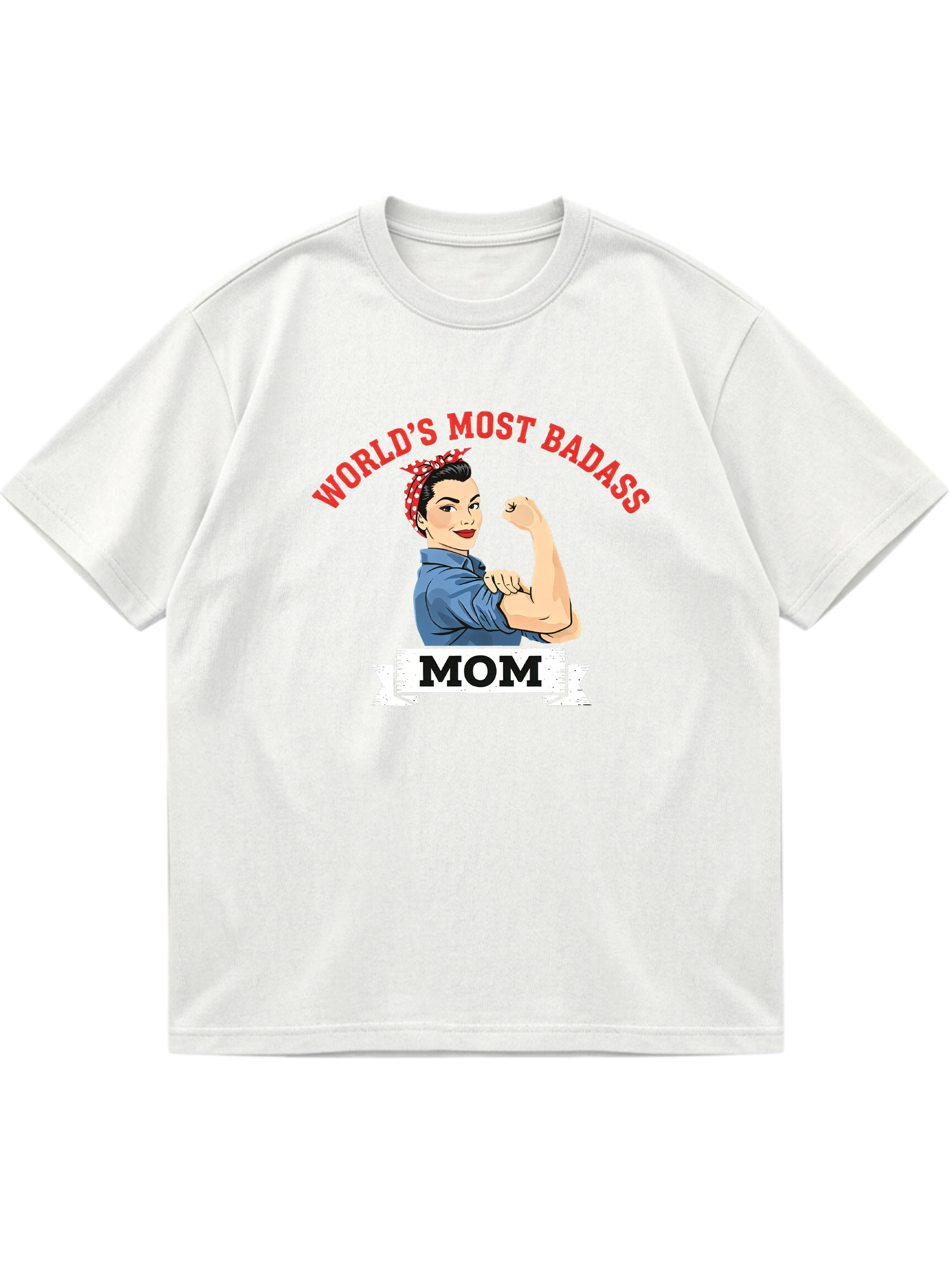 World's Most Badass Mom Cotton Short-sleeve T-shirt