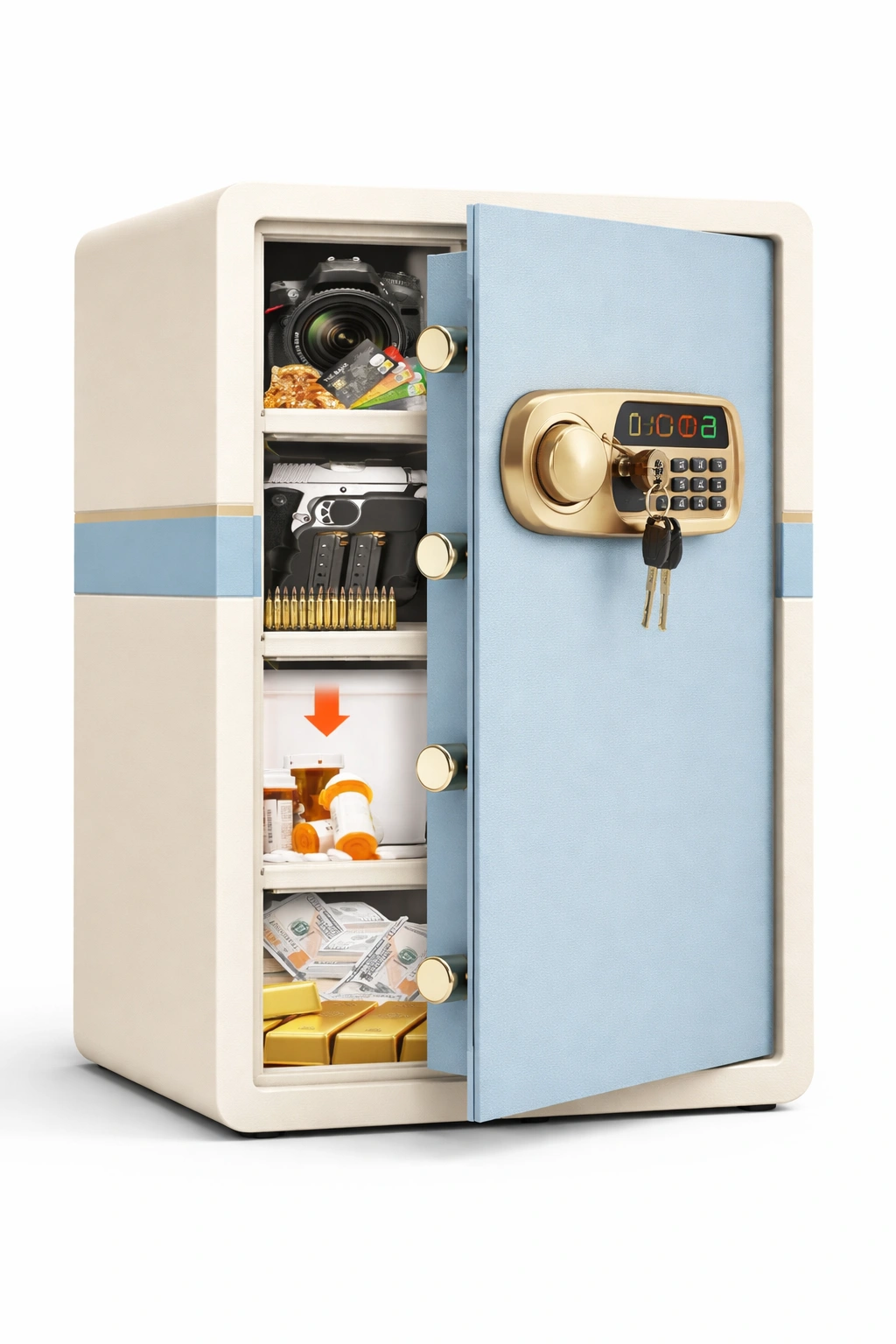 Coffre fort grande capacite securite domestique-tivirox