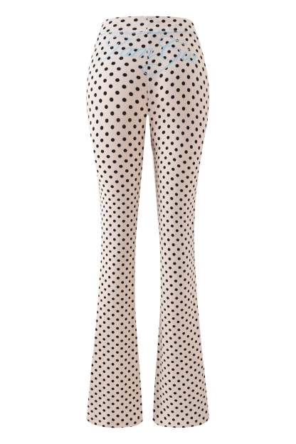 BLARE TRACKPANT - CREAM POLKA DOT