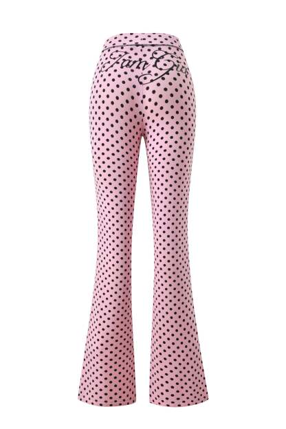 BLARE TRACKPANT - PINK POLKA DOT