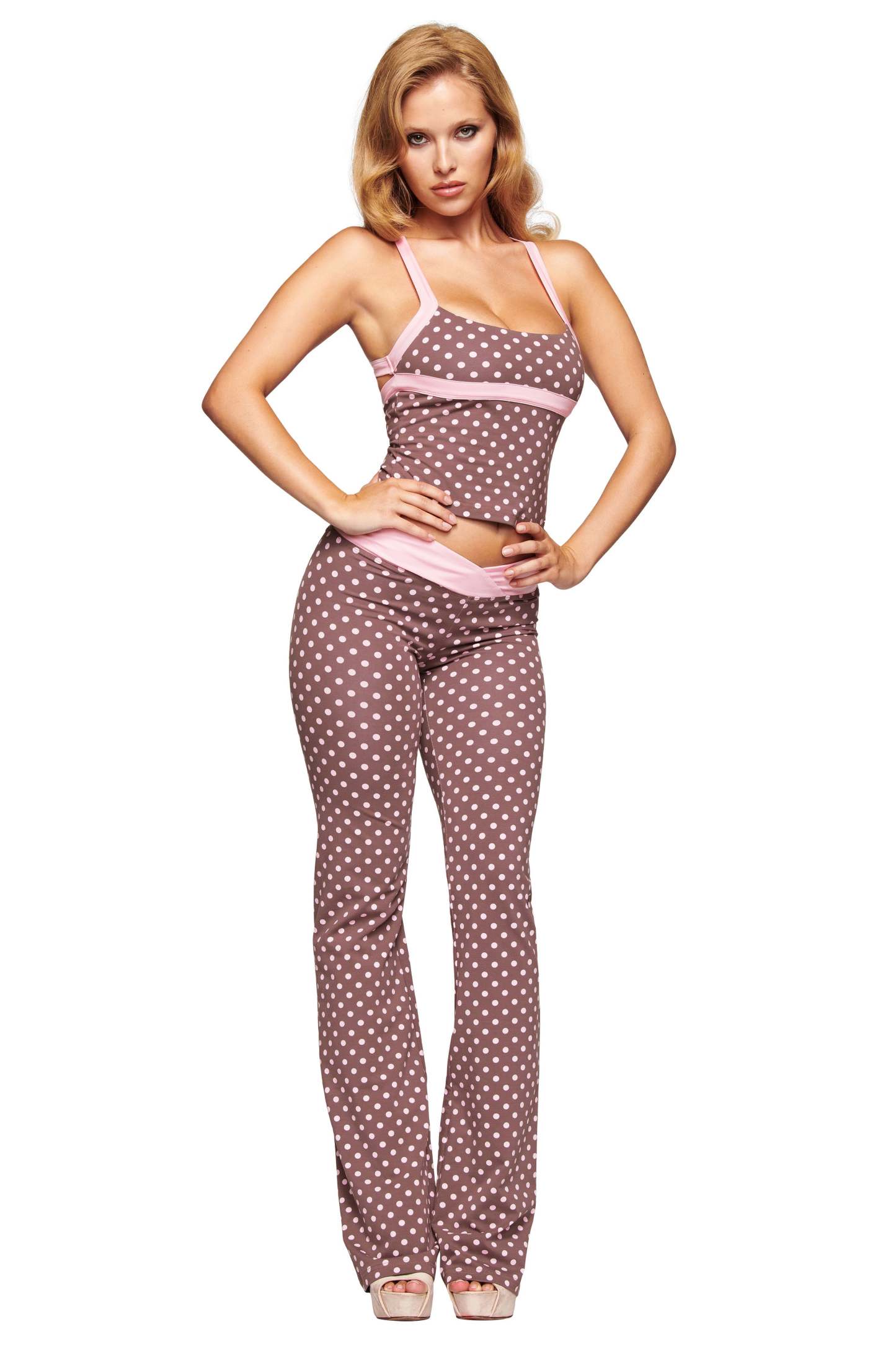 BLARE CROSSOVER PANT - PINK CHOCOLATE