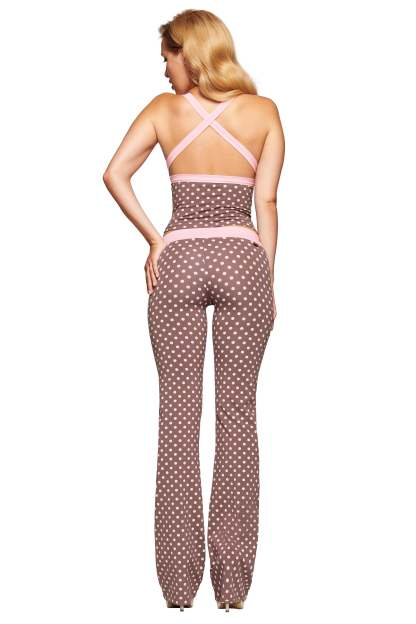 BLARE CROSSOVER PANT - PINK CHOCOLATE