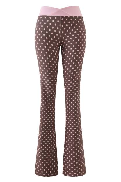 BLARE CROSSOVER PANT - PINK CHOCOLATE