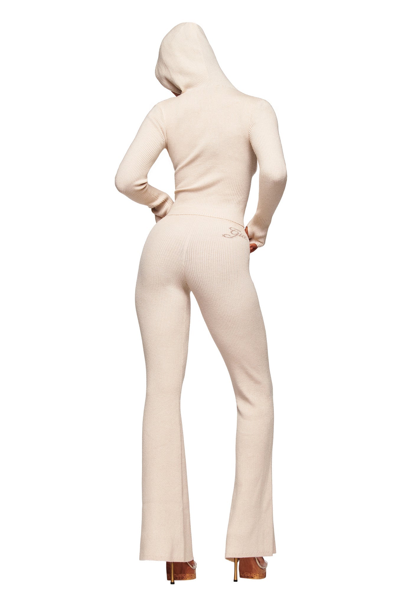 BLARE KNIT TRACKPANT - CREAM