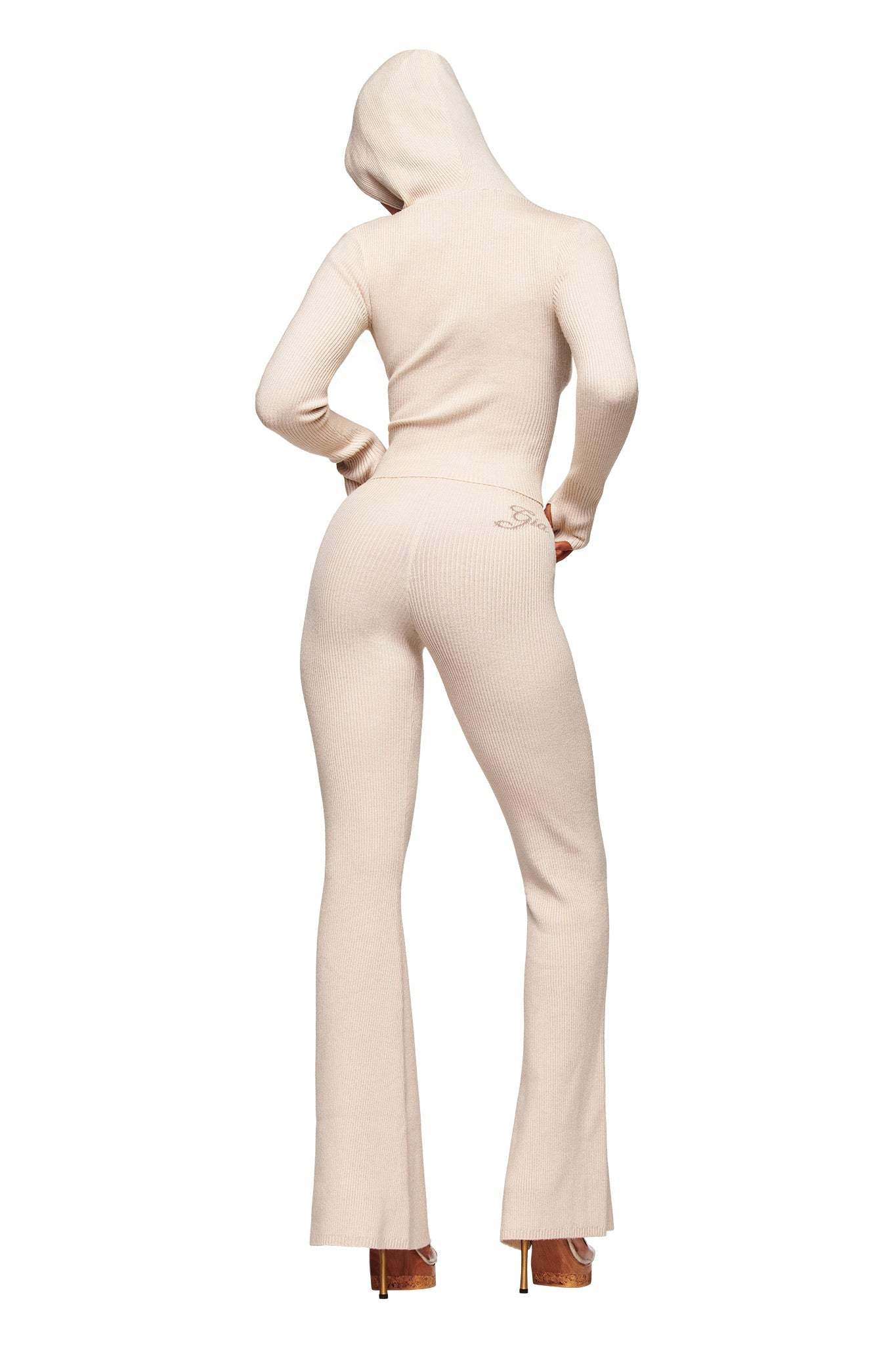 BLARE KNIT TRACKPANT - CREAM
