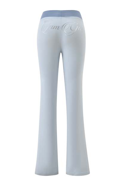 BLARE LOWER RISE TRACKPANT - TWO TONE POWDER BLUE