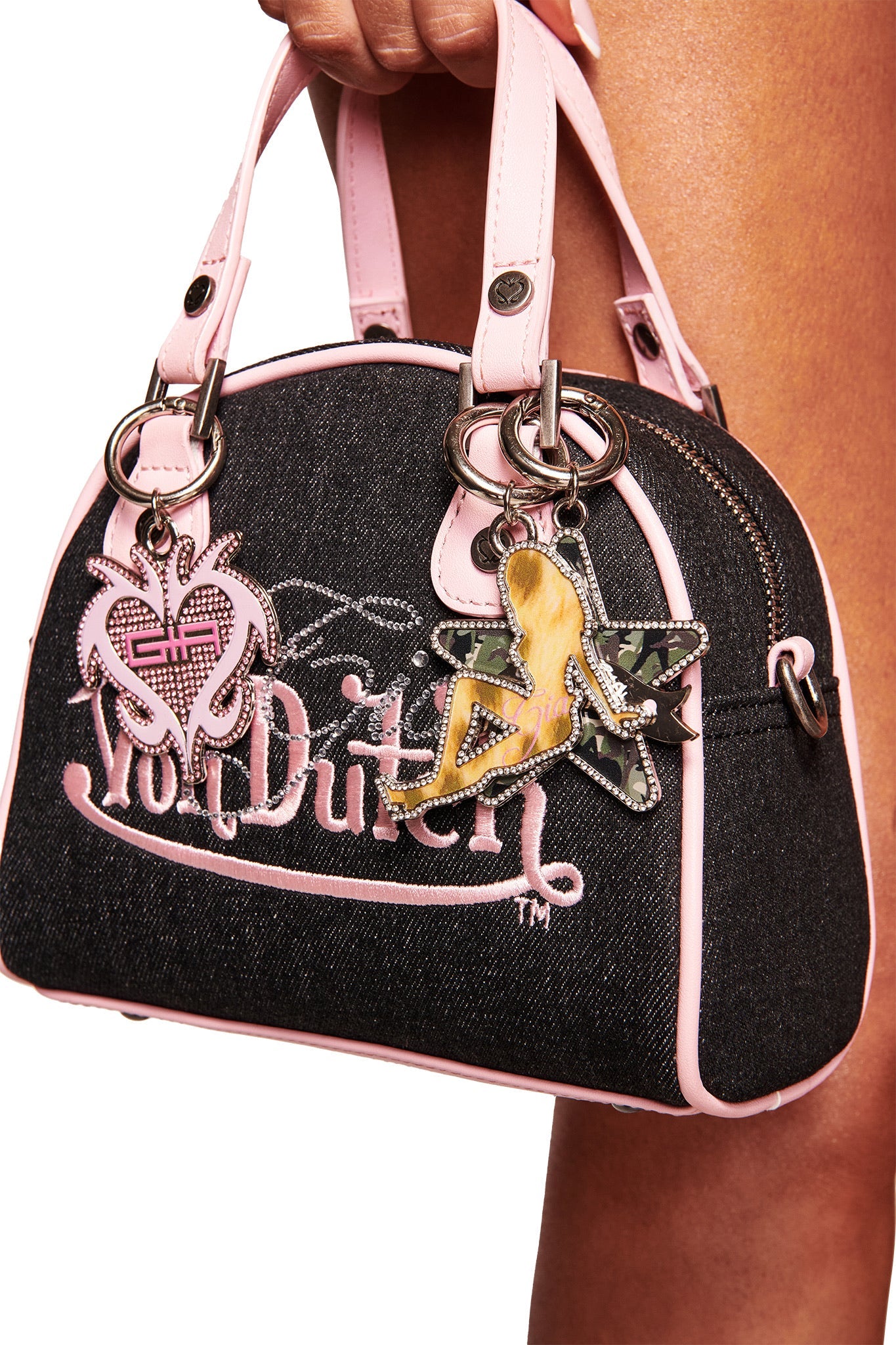 I.AM.GIA X VON DUTCH BOWLING BAG - INDIGO DENIM