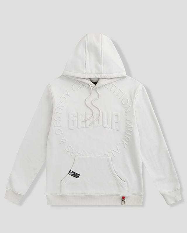 Geedup Hoodie O/S Emblem Emboss Ice Grey