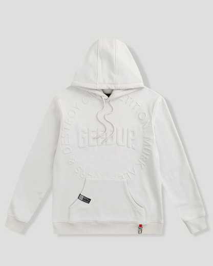 Geedup Hoodie O/S Emblem Emboss Ice Grey