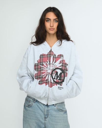 Plaid Floral Zipper