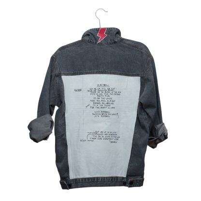 AC/DC Hand Painted Women's Denim Jacket