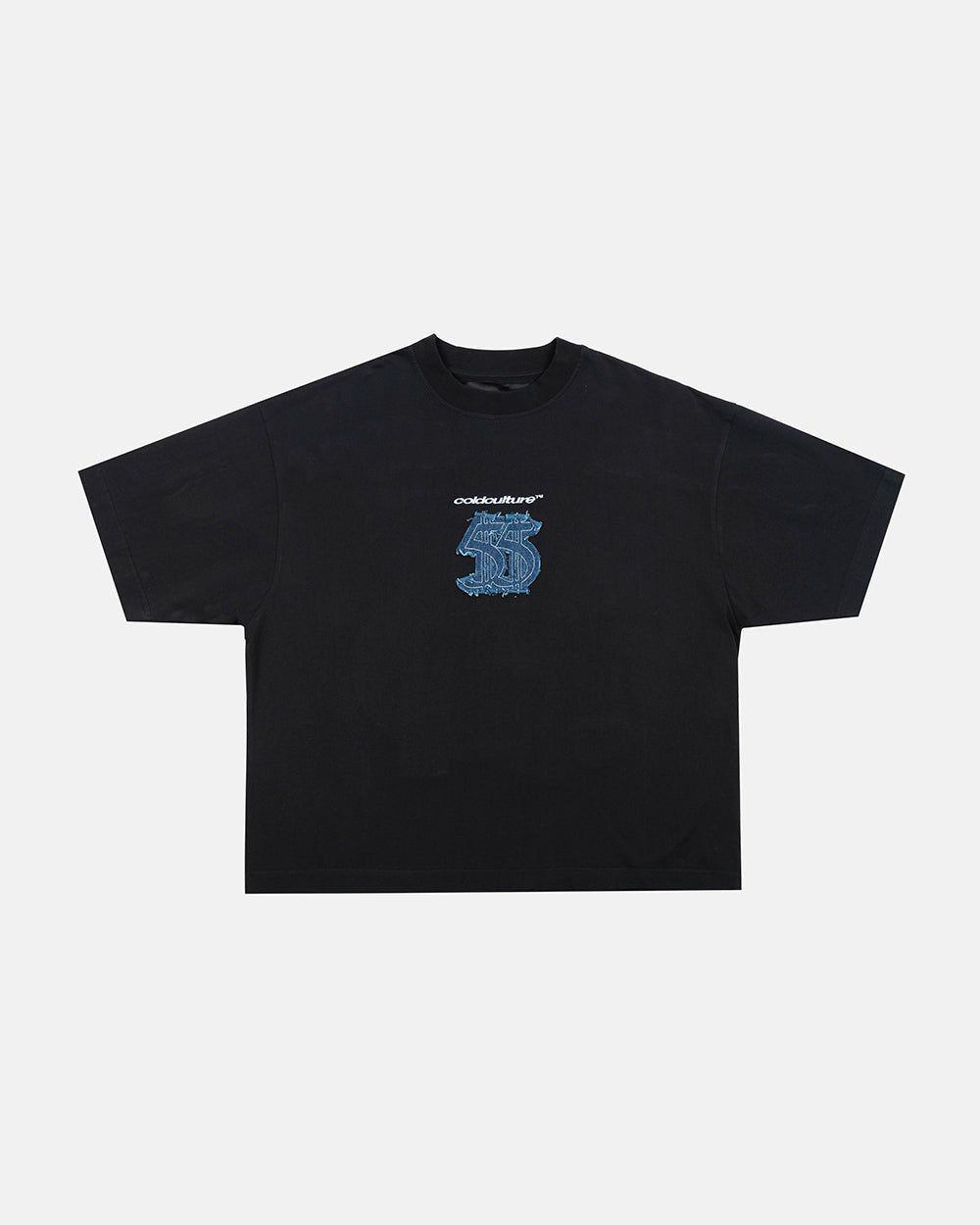 DISTRESSED DOLLAR TEE BLACK