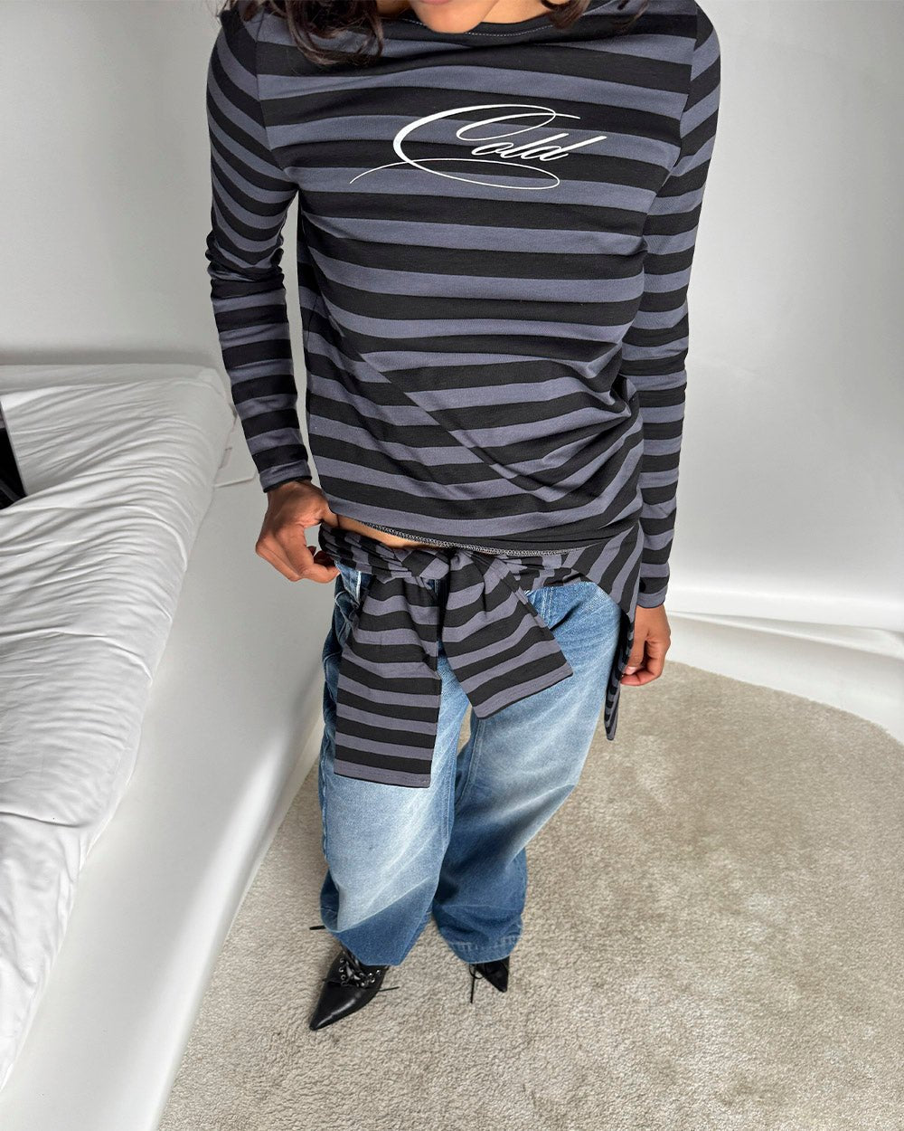 MOONLINE LONGSLEEVE TOP GREY