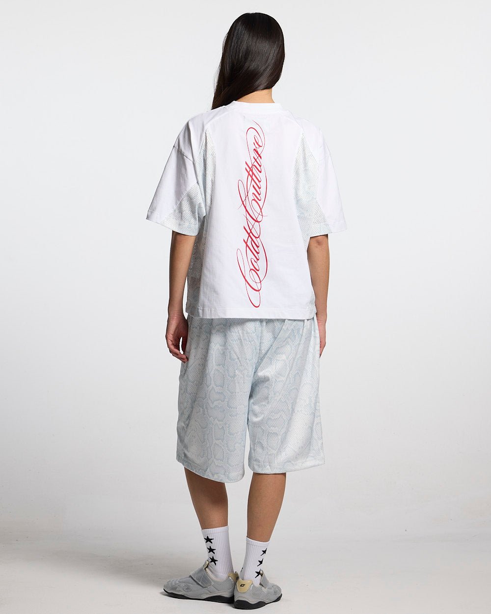 RIOT MESH TEE WHITE