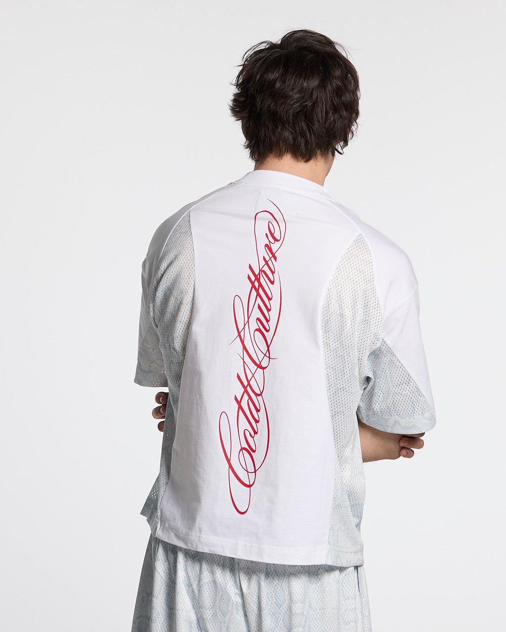 RIOT MESH TEE WHITE