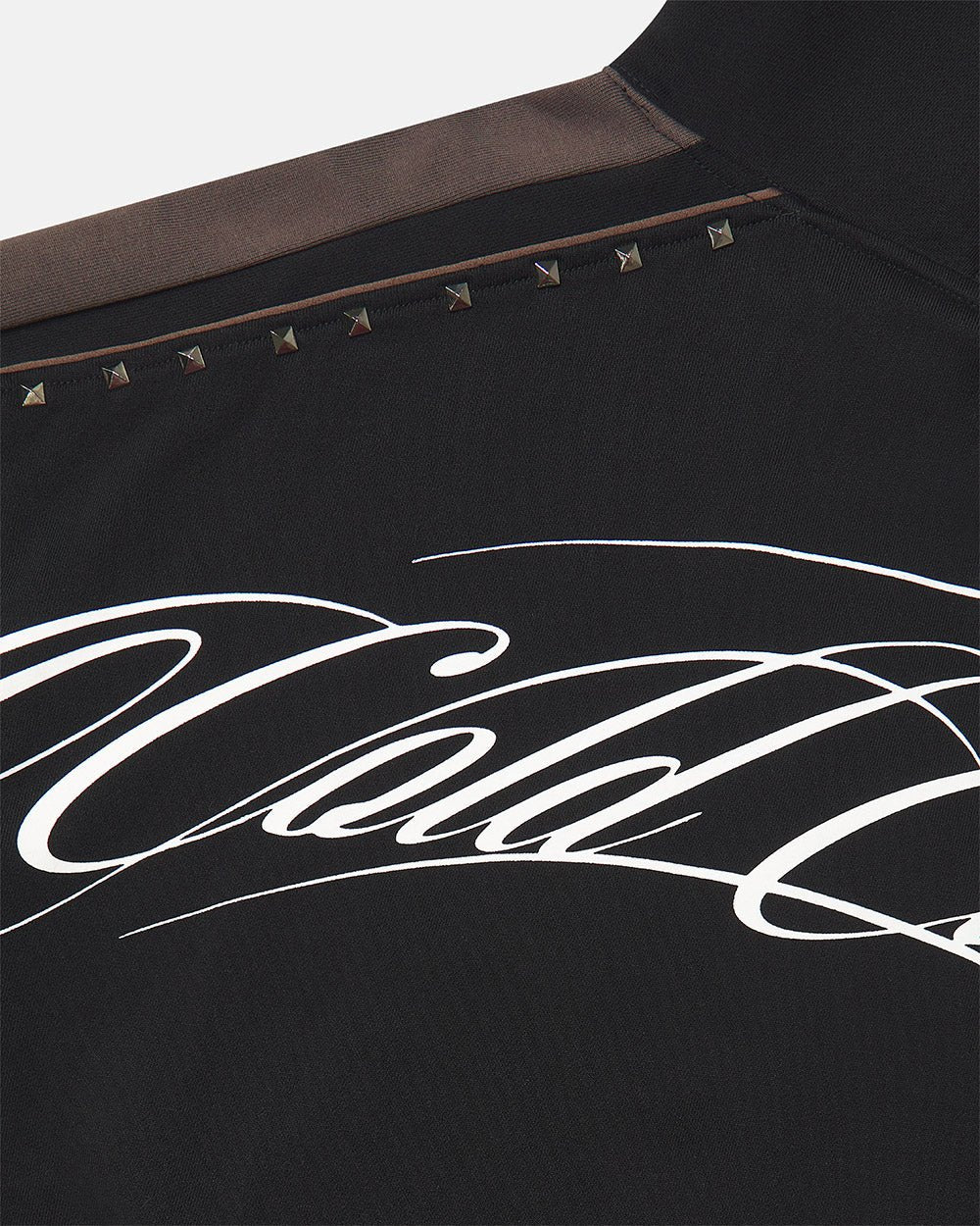 SCRIPT STUDS HOODIE BLACK