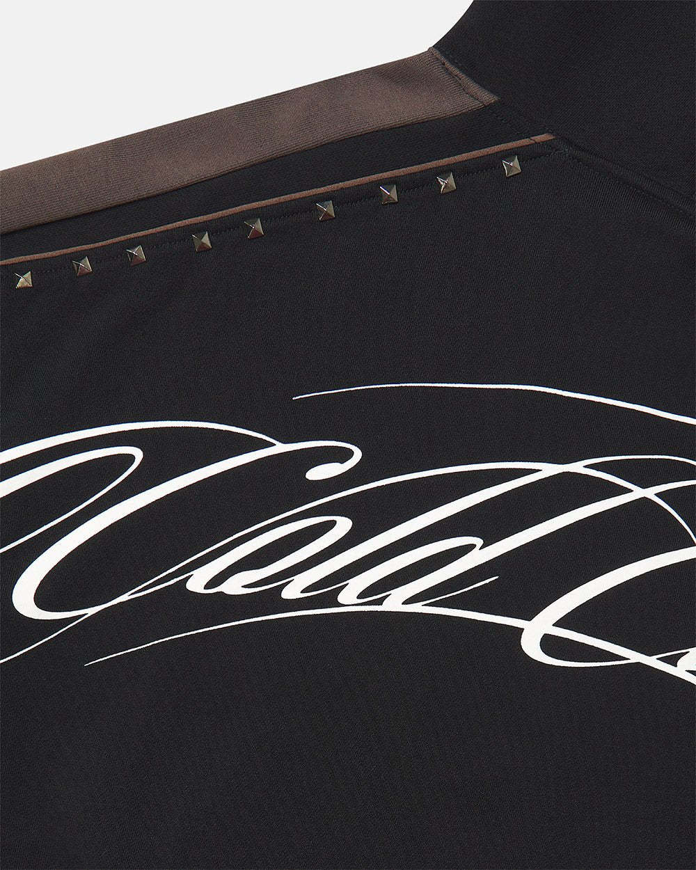 SCRIPT STUDS HOODIE BLACK