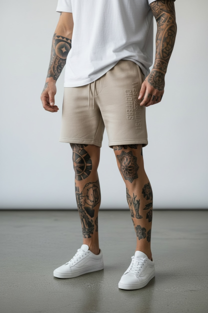 WCC Embossed Sweat Short - Beige