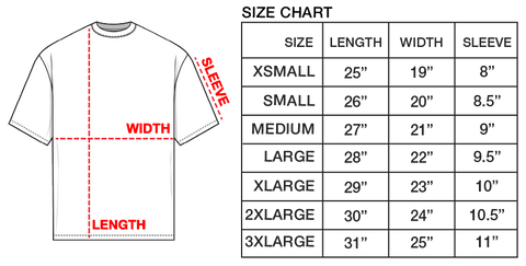 12 Brand Collab Size Chart
