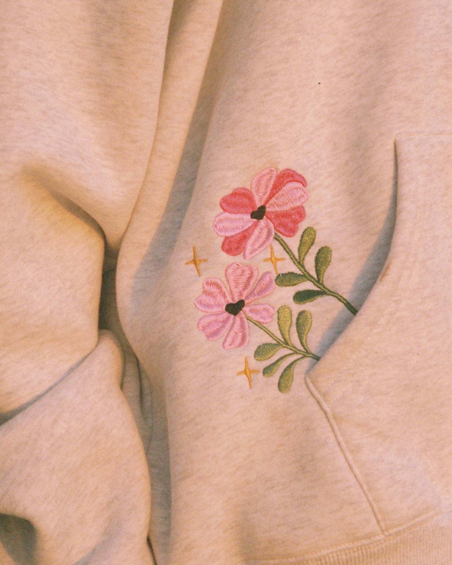 "Gift Giving" Oversized Lux Hoodie in Heather Gray