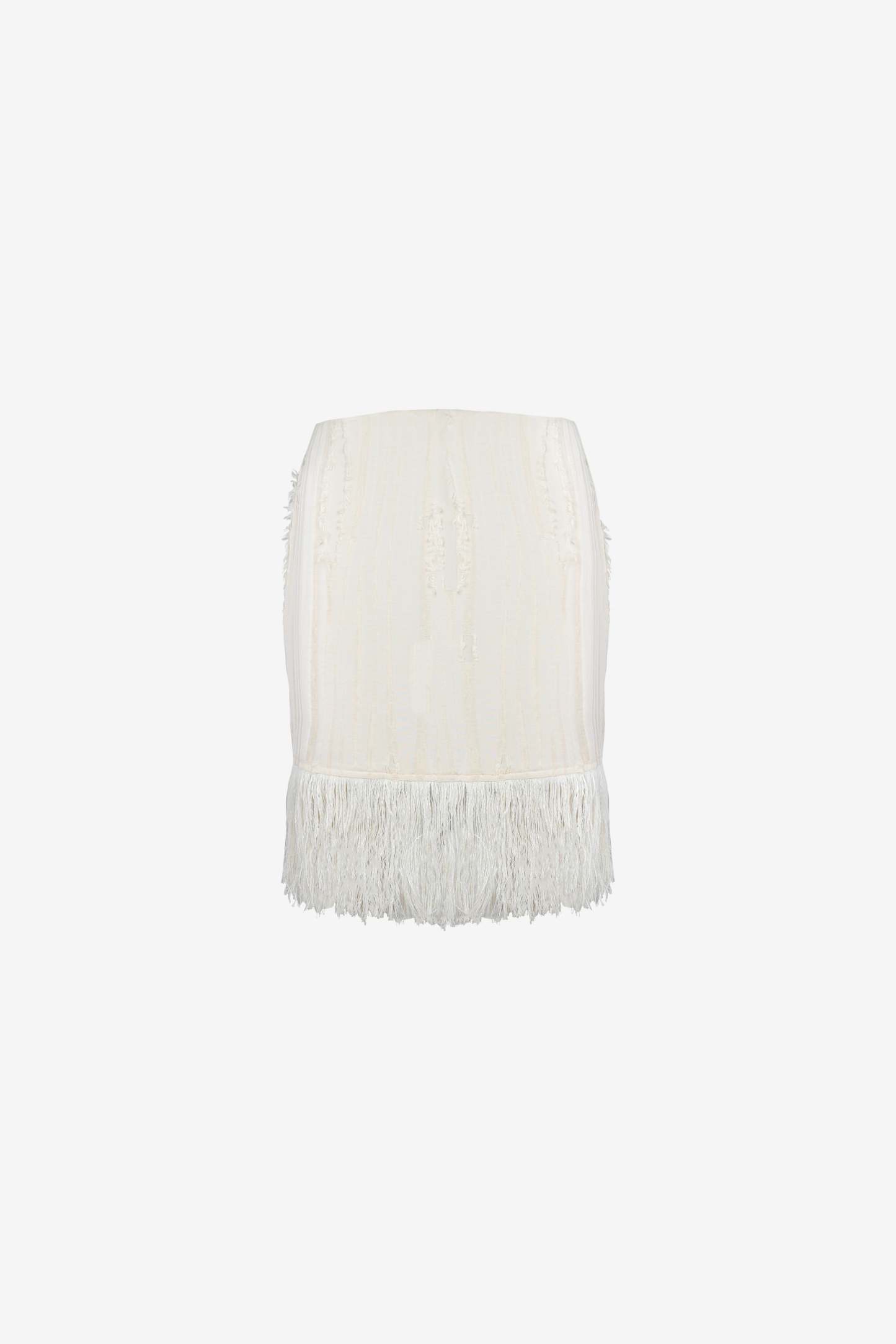Fritz Fringe Skirt — Ivory